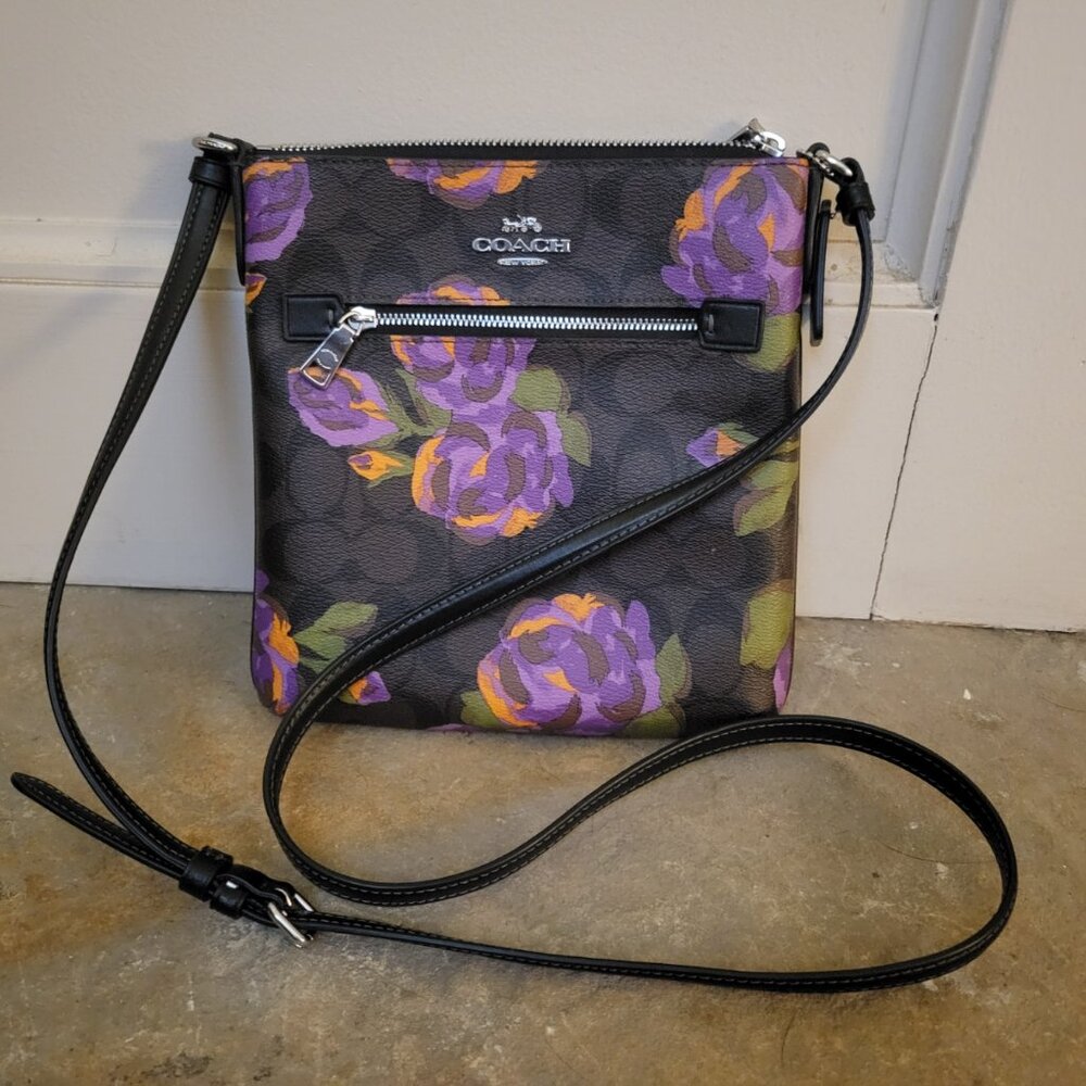 Mini Rowan File Bag In Signature Canvas With Rose… - image 2